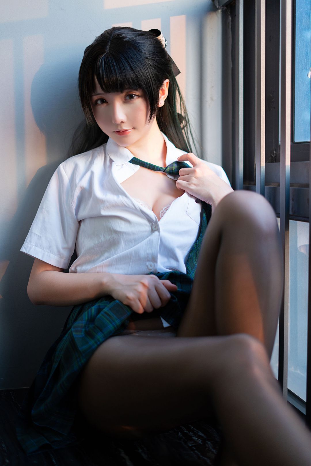 [COS写真]星之迟迟–JK-绿插图9